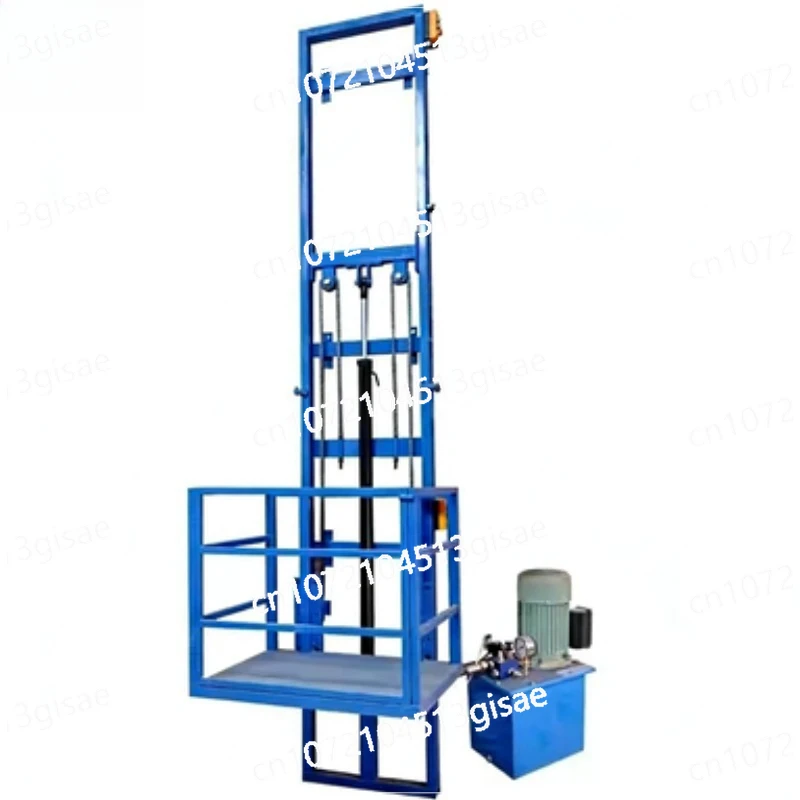 Small Warehouse Guide Rail, Lifting Platform, Electric Hoist 1 To 6 Meters, Household Hydraulic Freight Elevator