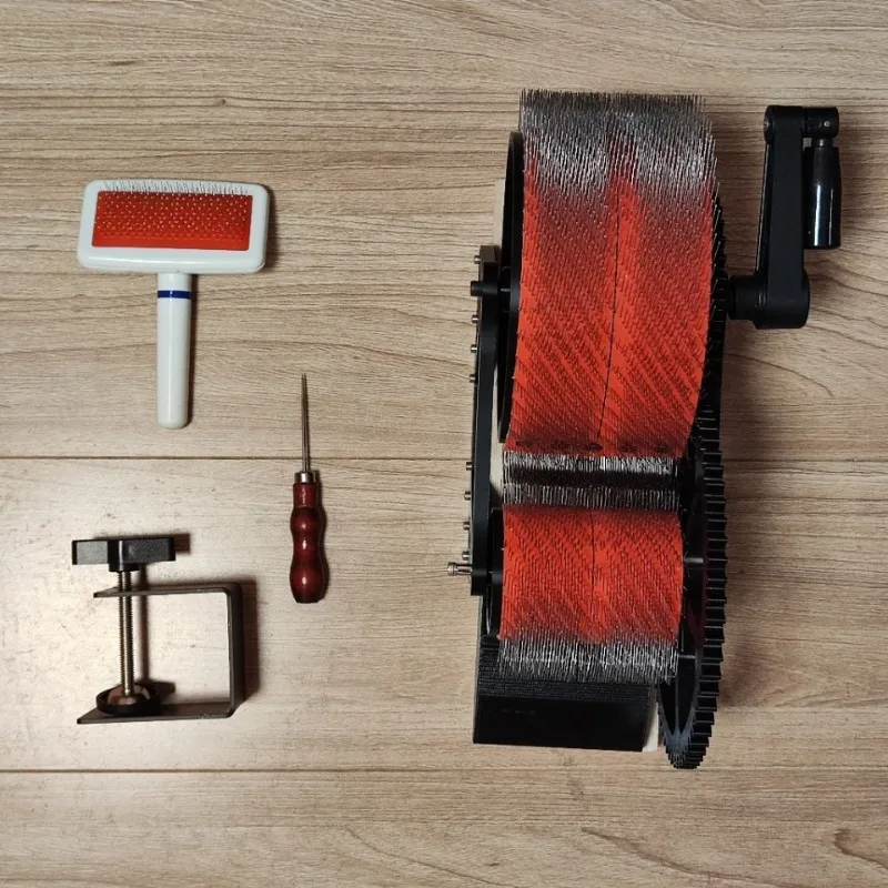 Hand Carding Machine, Wool Felt Color Mixer, Comb Spinning Thread, Handmade, Wool Felt DIY