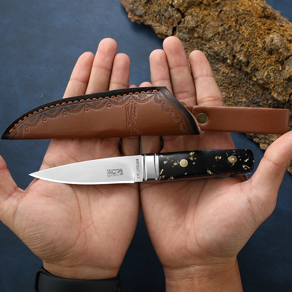 Nordic straight knife fixed blade hunting knives small fixed blade knife skinning knife bowie knife full tang bushcraft knives