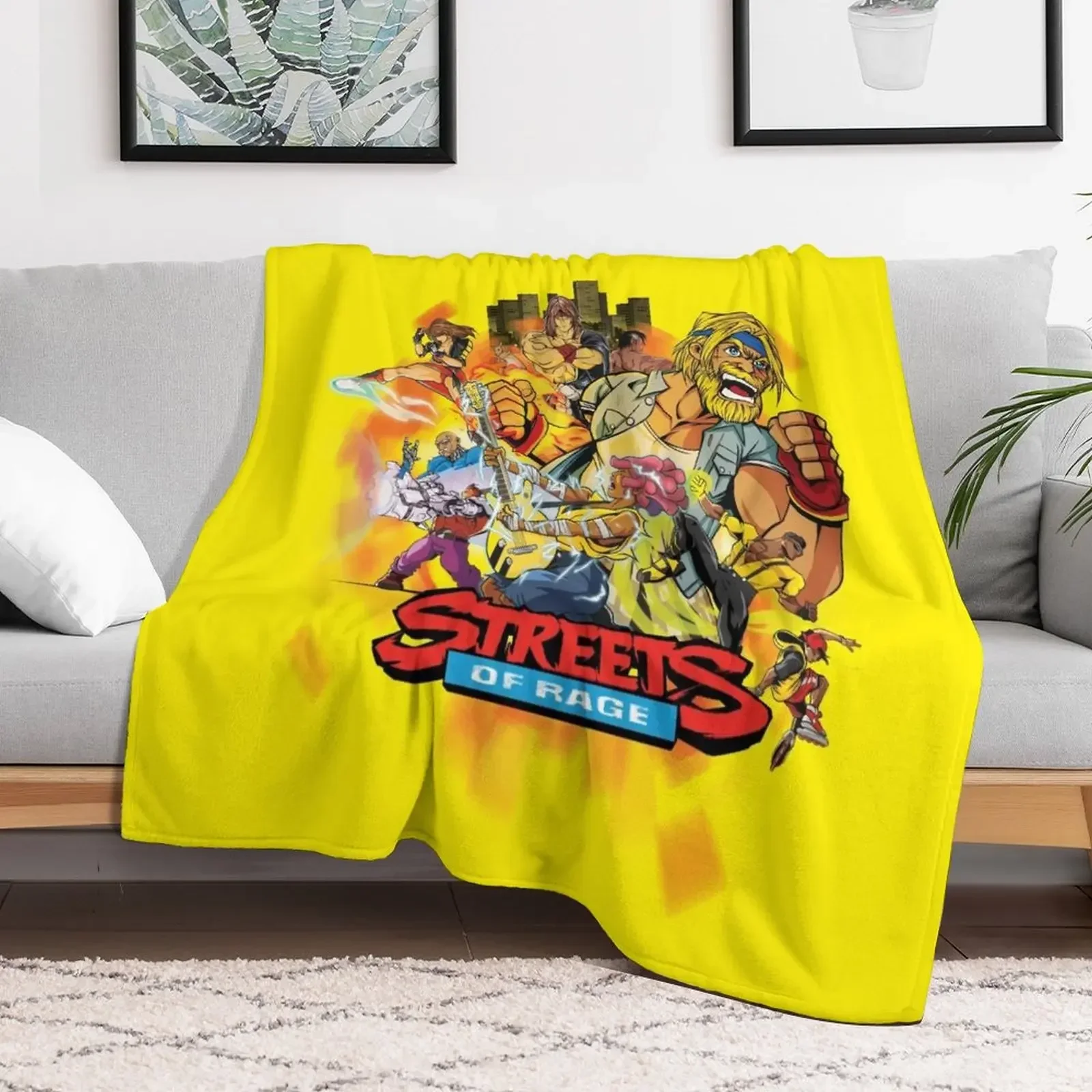 Streets of Rage Throw Blanket Kid'S Thermal Hairys Blankets