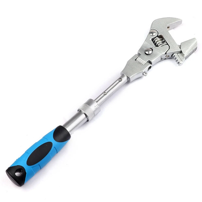 

10 Inch 5In1 Ratchet 180 Degrees Adjustable Wrench Portable Torque Nut Repair Hand Tools For Household Water Pipe