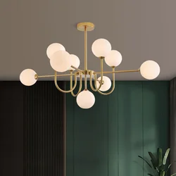 Magic Bean Pendant Lamp French Light Luxury Cream Wind Round Ball Household Hall Lamp Modern and Simple Living Room Liighting