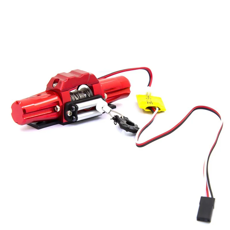 

AS96-3X Double Motor Metal Simulated Winch For 1/10 RC Crawler Car RC4WD D90 Axial SCX10 TRAXXAS TRX4 KM2 Parts Accessories