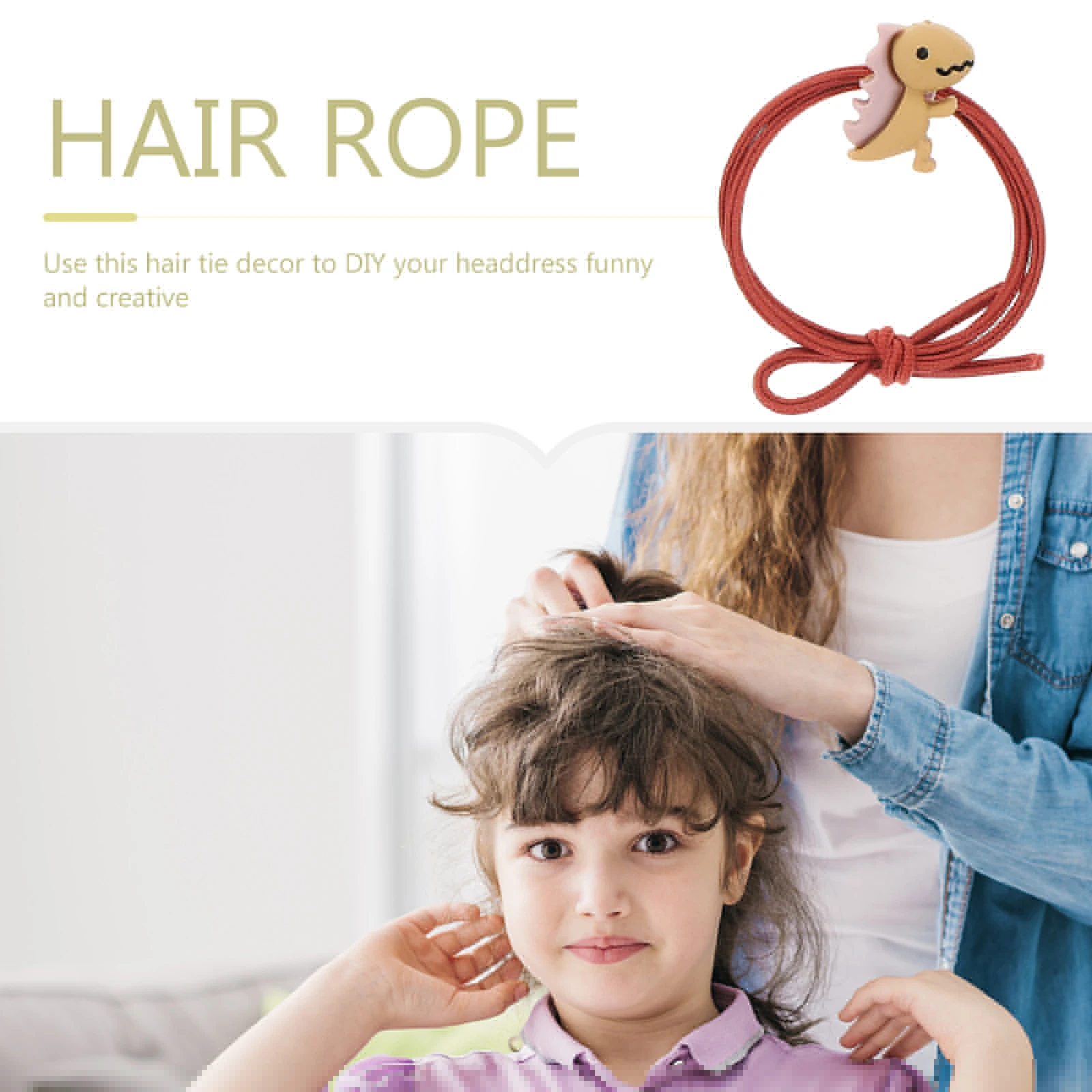 

20 Pcs Cartoon Hair Accessories Elastic Baby Animal Ties Acrylic Girls Hair Ropes Kids Dinosaur Decor Toddler Gifts