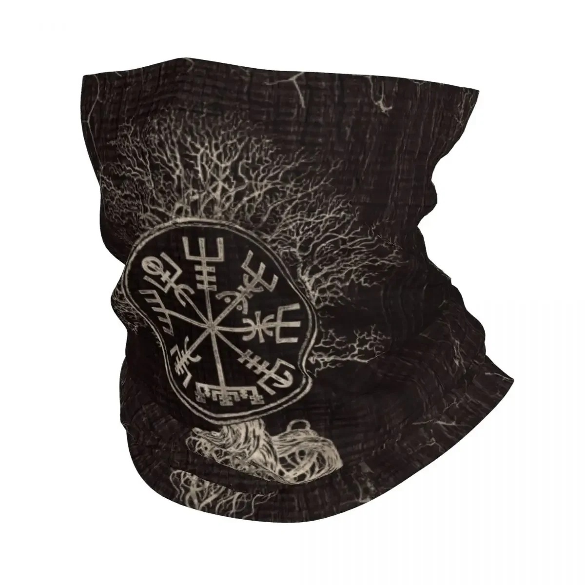 Nouveau cache-cou bandana Vegvisir et Arbre de Vie Yggdrasil pour femme et homme, écharpe tubulaire de ski d'hiver, cache-cou Viking, cache-visage