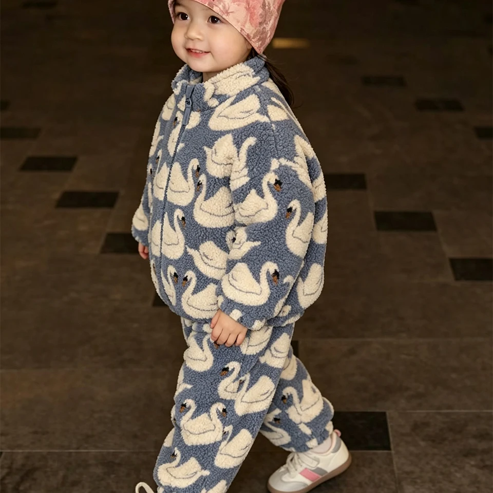 KS Boys Girls Fleece Coat 2026 - Winter Clothing Kids recension och pris