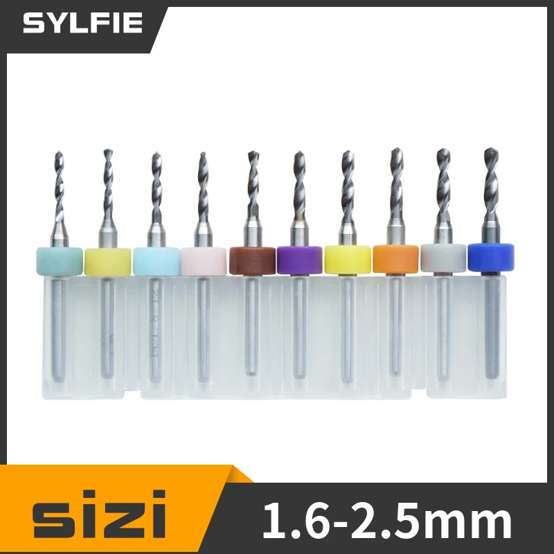 Imagem -03 - Mini Cnc Drilling Bit Grupo Carbide Pcb Drill Bits Placa de Circuito de Impressão Importação 0.1 Mm3.0 mm 10 Pcs