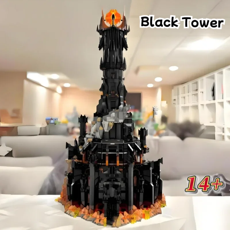 2026 New Arrival 5471pcs Creative Lord Rings Barado Fortress Barad Dur Dark Tower  Building Block For Birthday Christmas Gift