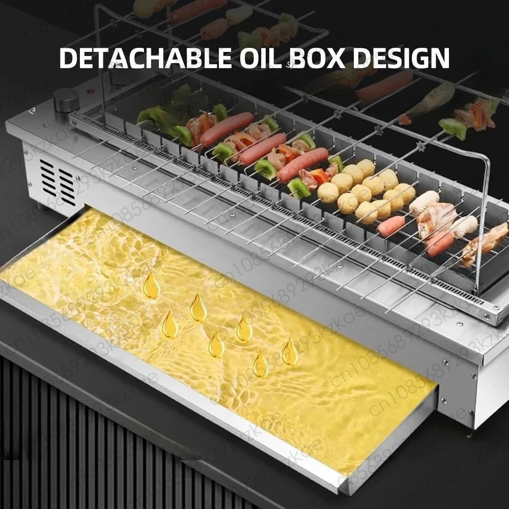 Lamb Grill Smokeless Indoor Oven Automatic Rotation Grill Electric Kebab Rotating Machine