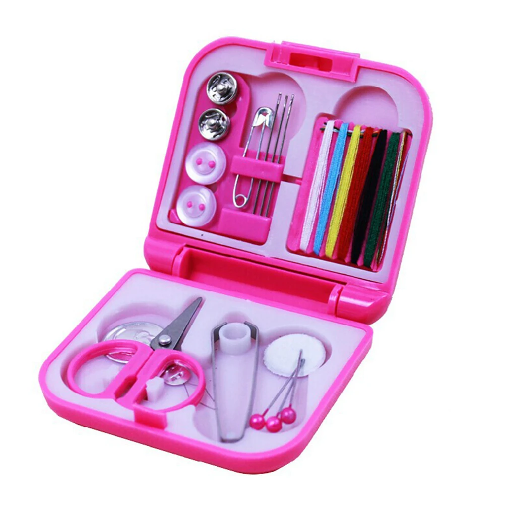 Premium Portable Sewing Kit Mini Travel Box Tools Diy Home Essentials Organizer Compact Emergency Fix Accessories For Car