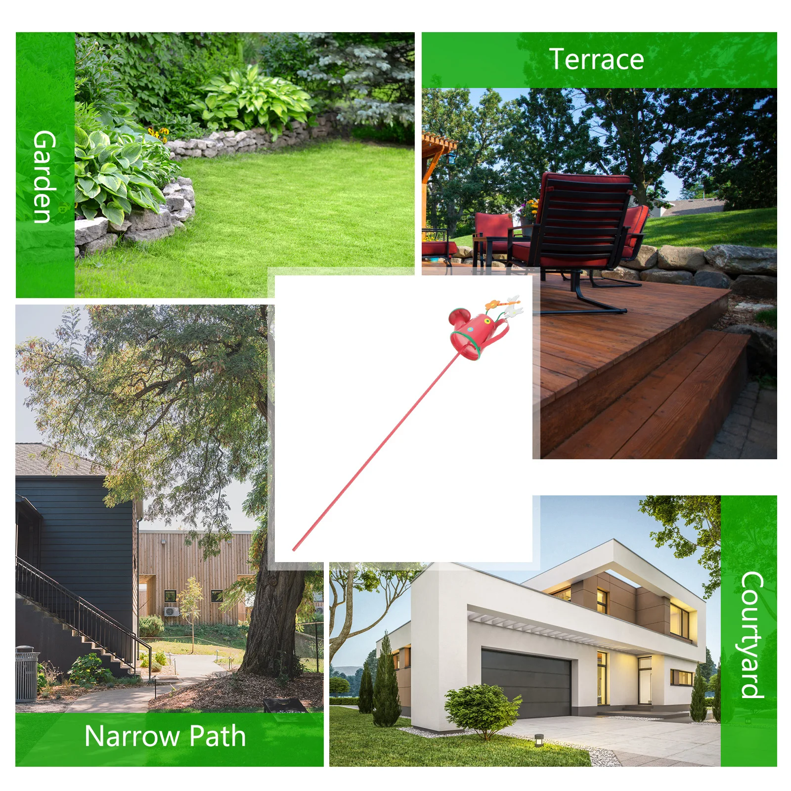 

Garden Stake Decor Iron Cartoon Yard Ornament For Outdoor Plant Pot Bonsai Spring Party Landscape Metal Stakes Lawn Decoration