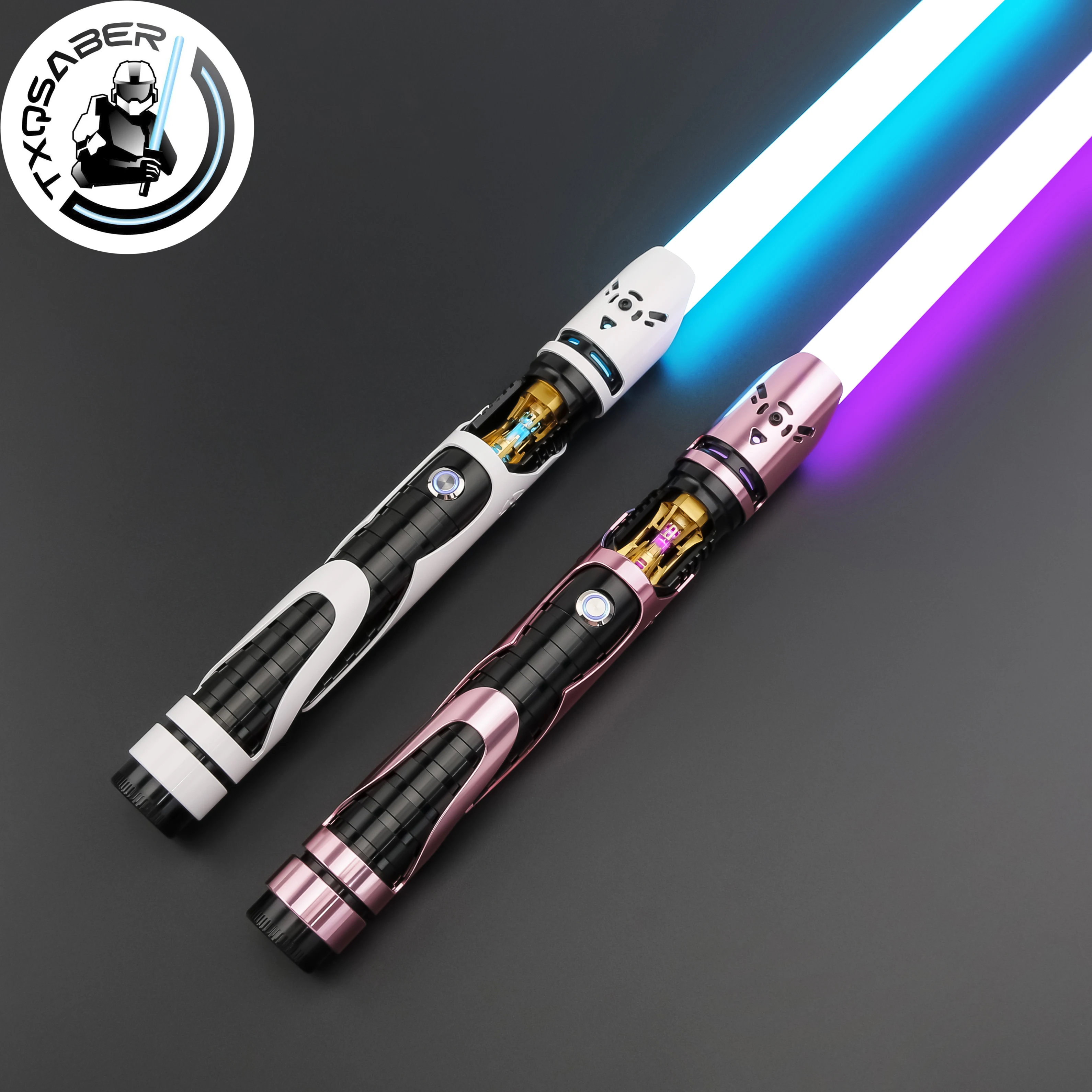 TXQSABER Designed Lightsaber Soldier Neo Pixel Lightsaber Smooth Swing Blaster Colors Change Laser Sword Cosplay Toys for Adult