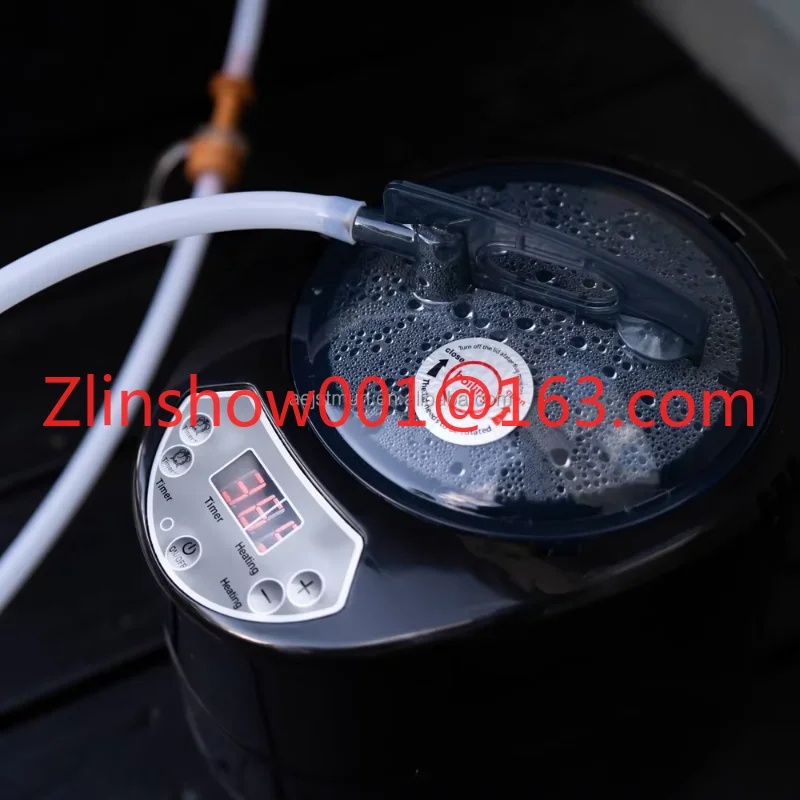 Portable 110V/220V Electric Sauna Steamer Evaporator Modern 2-Liter Explosion-Proof Pot Machine for Home Personal SPA Shower