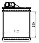 KDC012032 for heater radiator DUSTER 11,5dci/1,5DCI/1,6i/2tce/150 × 32)