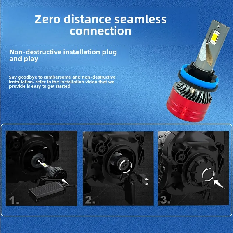 

SuperbrightH4 Светодиодная фара 800 Вт 3570 CSP LED H7 H1 H11 H8 9005 9006 HB3 HB4 H9 4300K 6500K 8000K 2 шт. Противотуманные фары Мини-диод 12 В