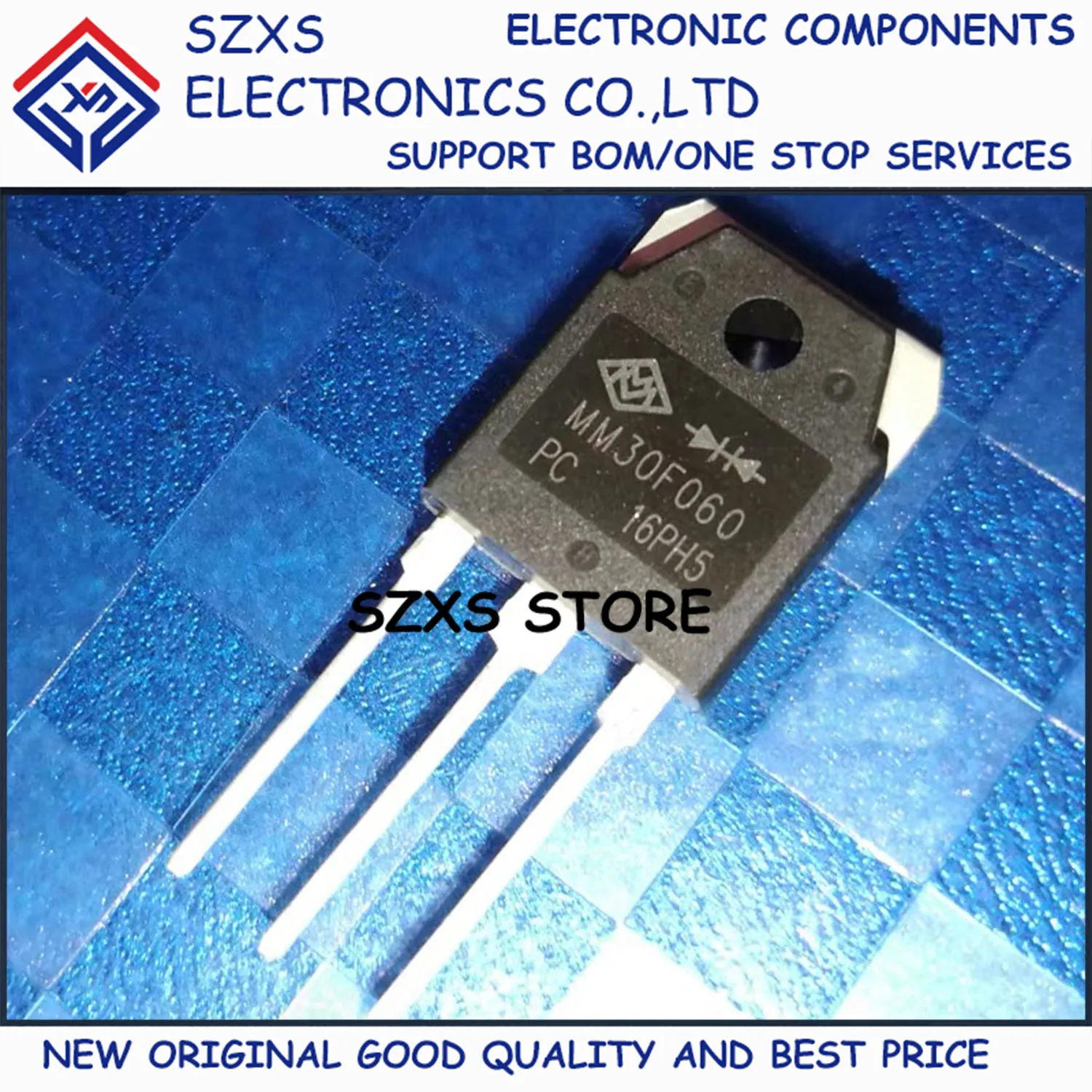 

New Original 10Pcs MM30F060 MM30F060PC TO-3P 30A 600V Fast Recovery Diode In Stock Electronic Components Good Quality