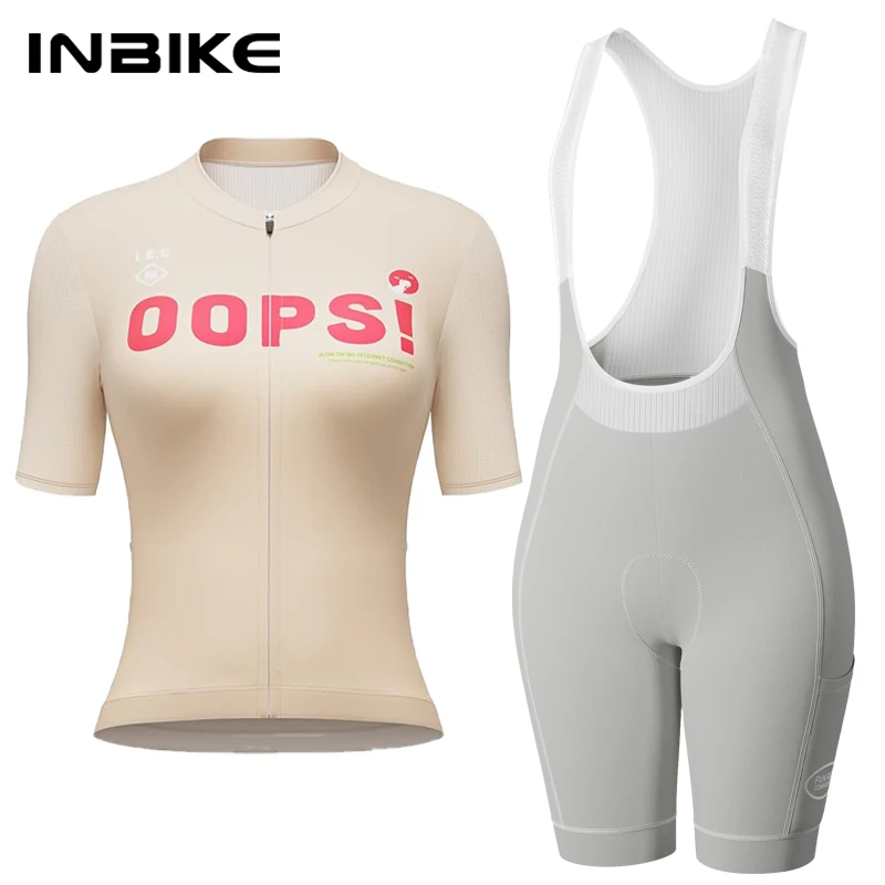 

INBIKE Women's Cycling Set Breathable Moisture Wicking Quick-Dry Reflective Road Bike Jersey Shirts Cycling Clothing for Women