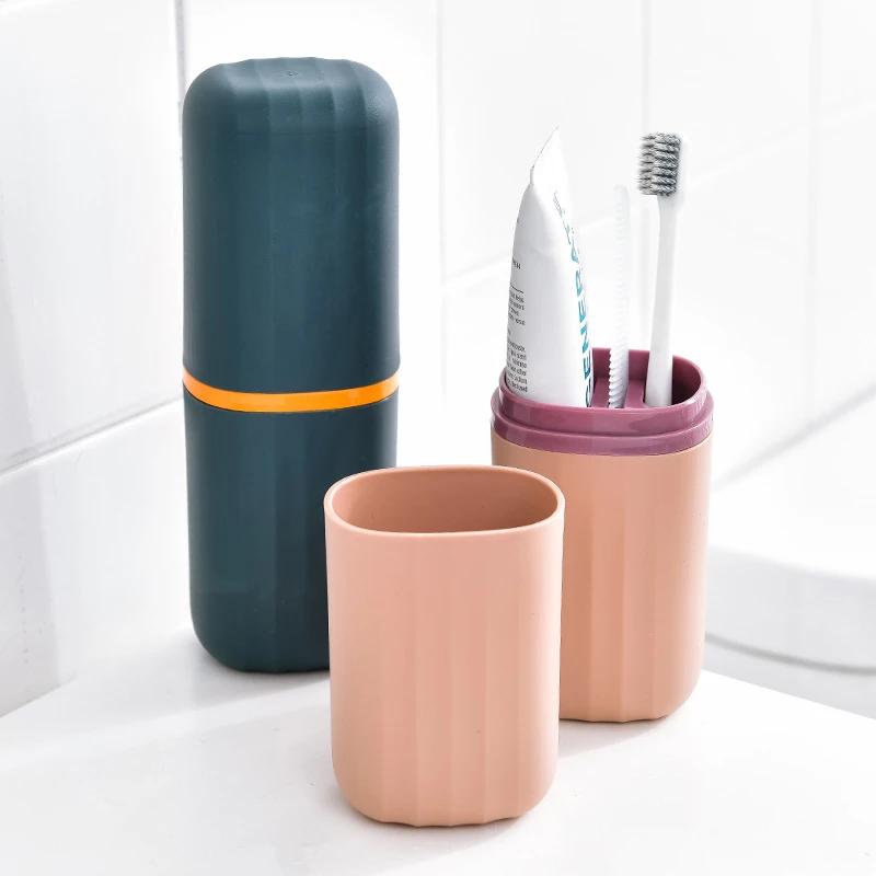 1PC Portable Toothbrush Toothpaste Holder Case Cup Box Outdoor Travel Camping Shaving Brush Organizer Stand Bathroom Accessories