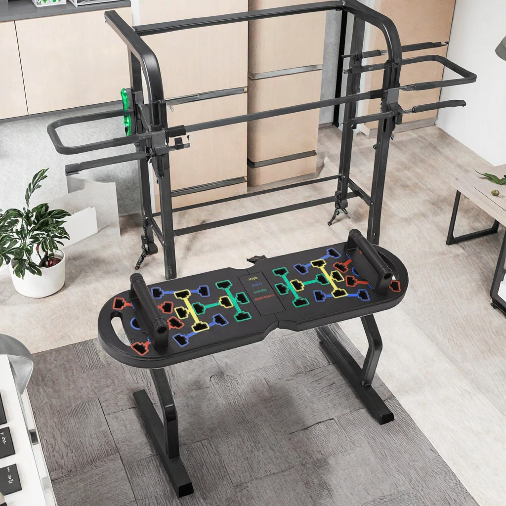 

Multifunctional Adjustable Foldable Push Up Board Home Sit Up Fitness Equipment