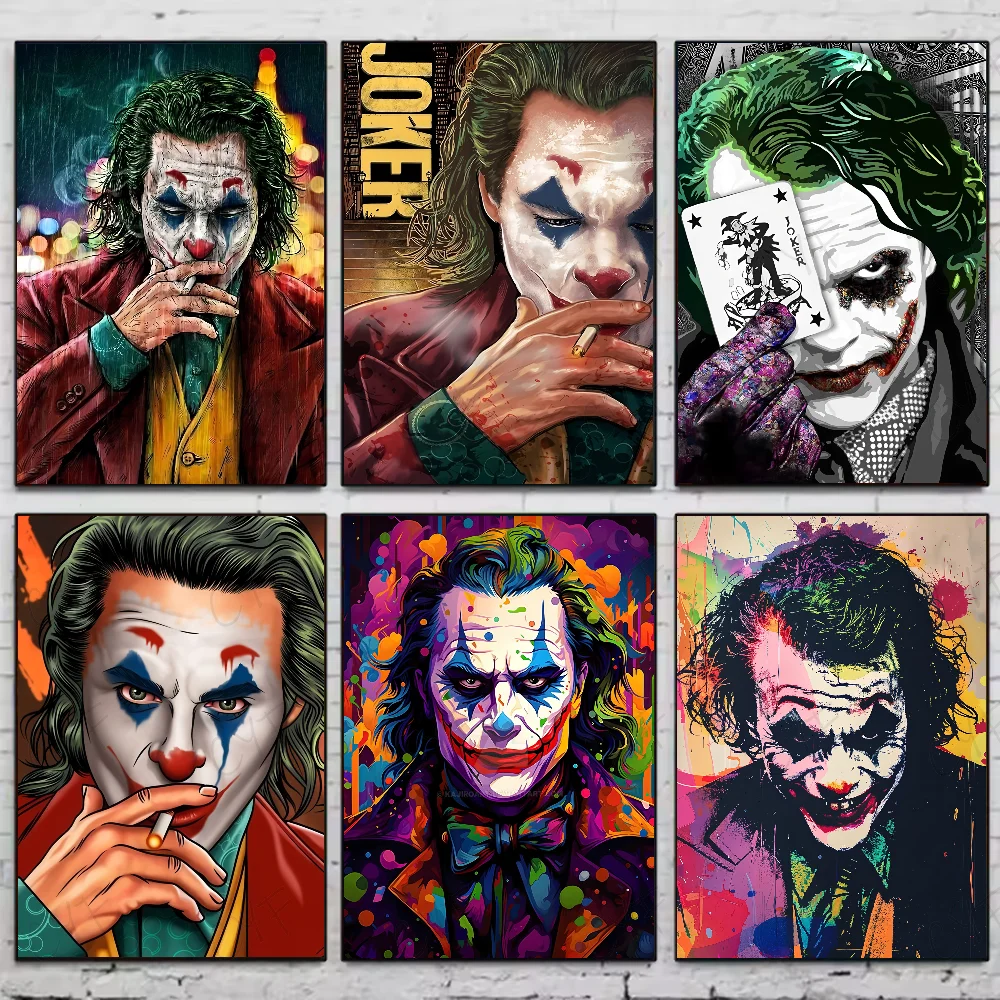 1 قطعة النفط اللوحة جوكر المشارك ملصقات مقاوم للماء جدار الفن لغرفة المعيشة غرفة الرجعية ديكور هدية طباعة عالية الجودة #1