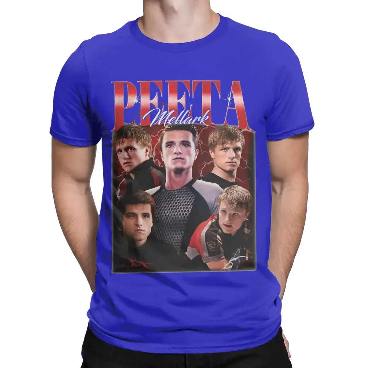 O Neck Short Sleeve T Shirts Original Tops Vintage Peeta Mellark Josh Hutcherson T-Shirts for Men Casual Pure Cotton Tee Shirt