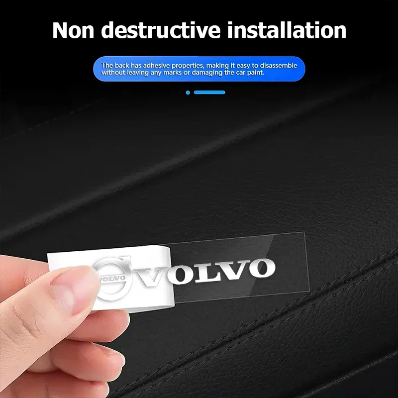 For Volvo Xc60 Xc90 V40 V60 3D Metal Emblem Sticker Car Interior Decoration Styling Decals For Volvo Polestar AWD V50 S60 XC60 S - view 6