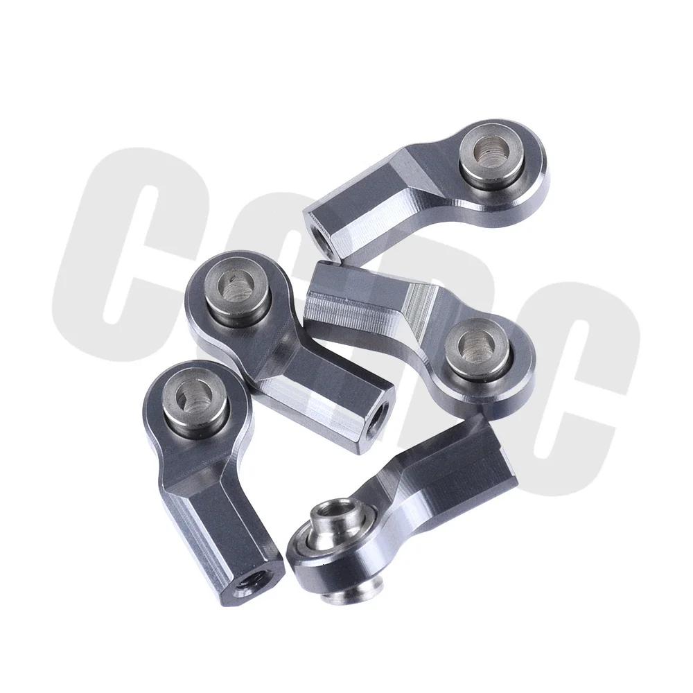 5pcs M3 Full Metal Ball Head Holder Bend Rod End For 1/10 RC AXIAL SCX10 D90 D110 CC01 Crawler Truck