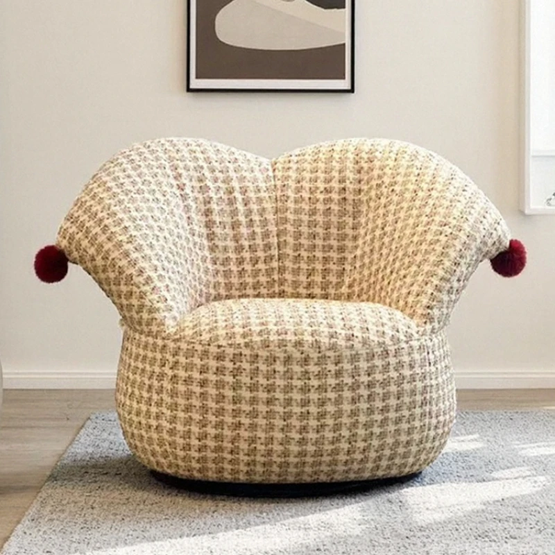 

Одиночный французский кремовый ветер для гостиной, балкона, дизайн, повседневная ткань, вращающийся диван, кресло, домашнее хозяйство