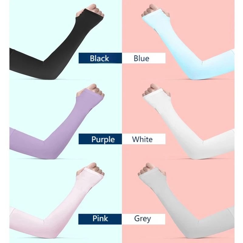 Cool Cycling Sleeve Cover Sport Cooling Arm Sleeves Anti-Sunburn Sunscreen Uv Sports Safety Fitness Body Building Entertainment