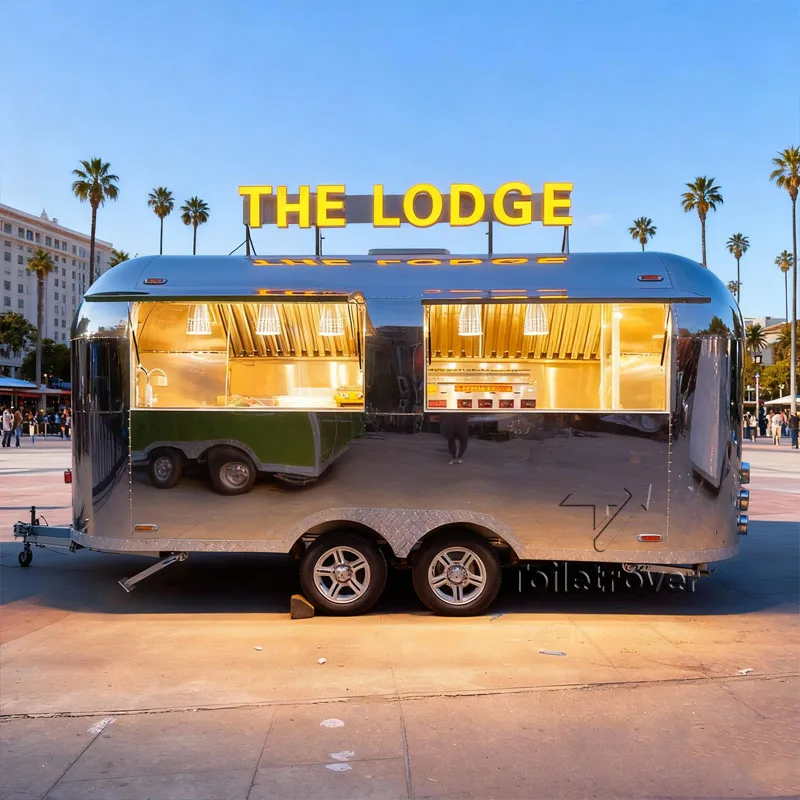 الجملة حار مبيعات الغذاء مقطورة-الشركات شوارما المعكرونة البطاطس المقلية التاكو شاحنة الغذاء الشمسية للبيع الهند #3