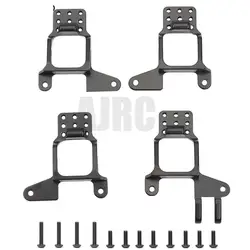 4pcs Aluminum Front & Rear Shock Towers Mount For 1/10 Rc Crawler Trx-4 Bronco K5 G500 Defender Trx4 8216 Upgrade Parts