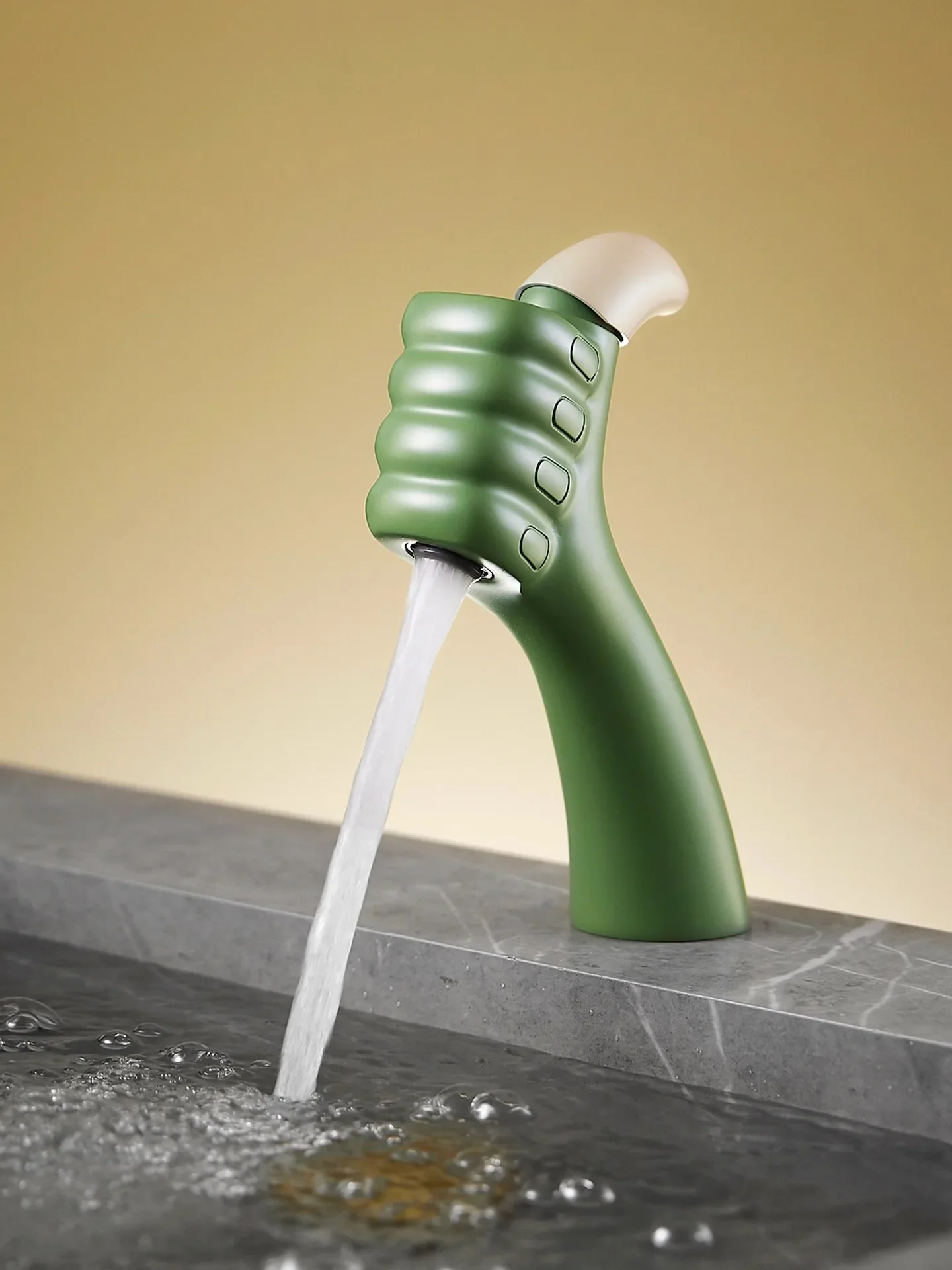 

New Basin Faucet Hot and Cold Bathroom Single Lever Brass Green Sink Mixer Decked Green White Single Lever Sink Mixer