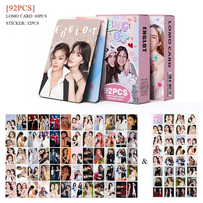 92pc/set Thai Beauty Pageant Cp Englot Lomo Card - Engfa & Charlotte Photo Cards With Stickers