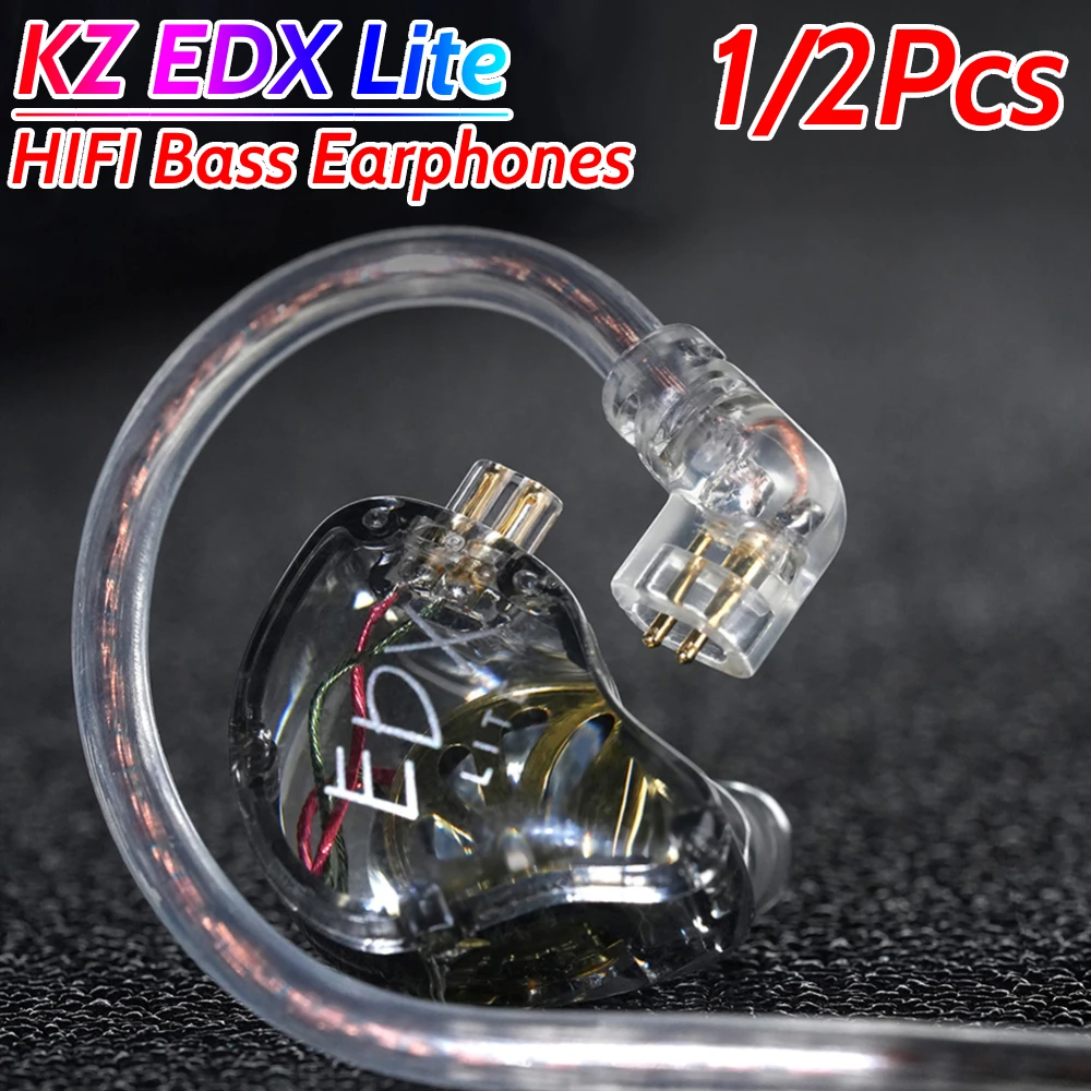 KZ EDX Lite HIFI Earphones Stereo Bass Music Earbuds In Ear Monitor Stage Live Headphones Sports Gaming Headsets