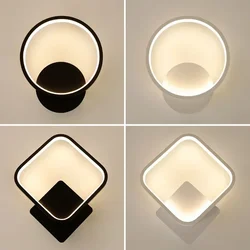 LED duvar lamba Modern Minimalist led duvar aplikleri oturma odası yatak koridor koridor balkon restoran duvar ışık kapalı