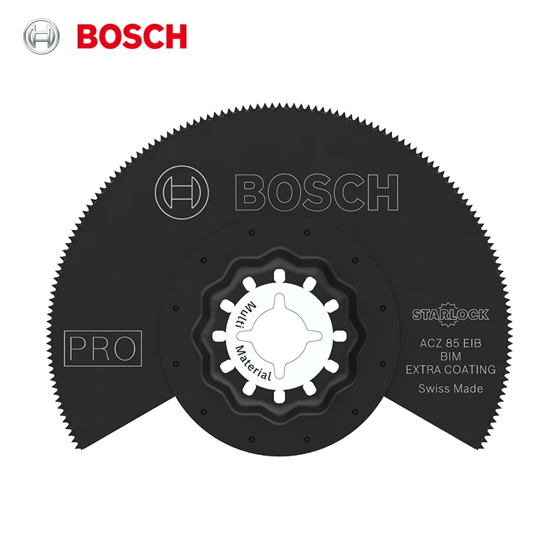 Bosch ACZ 85 EIB Starlock Bi-Metal Segment Saw Blade 85mm, for Wood Soft Metal Plastic, Fits Oscillating Multi-Tools