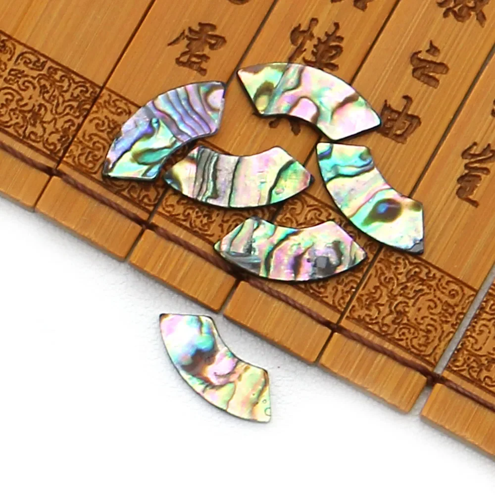 10pcs/Lot Geometric Shape Natural Abalone Shell Beads No Holes Single Sided Loose Beads DIY Necklace Bracelet Handmade Accessory