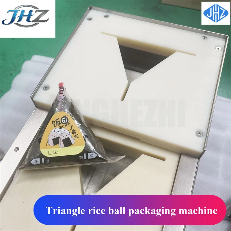 JHZ for New Manual Triangle Rice Ball Packing Machine Electric or Pneumatic Type Commercial Rice Ball Packaging Tool