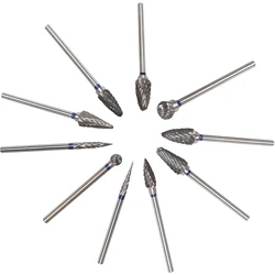Dental Tungsten Steel Carbide Burs Polishing Bur Drills Straight Flat Fissure HP 2.35MM Low Speed