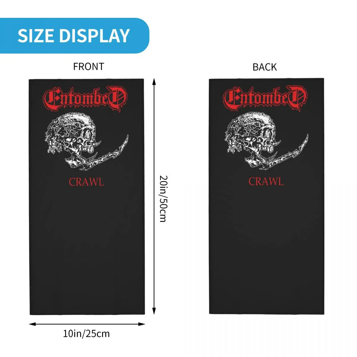 Attractive Bandana Neck Gaiter Motorcycle Club Entombed Wrap Scarf Cycling Face Mask Hiking Unisex Adult Winter