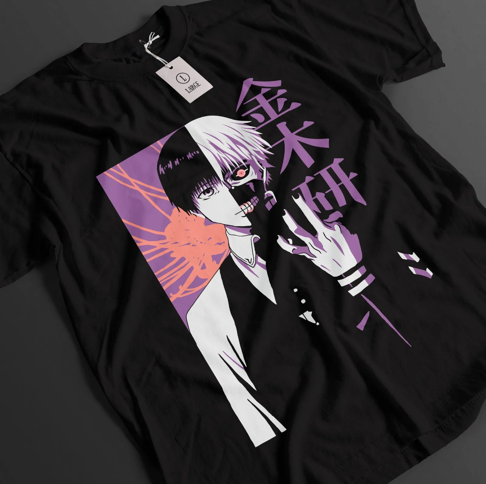 Tokyo Ghoul Shirt Kaneki Ken Tshirt Touka T-Shirt Juuzou Top Horror Anime Tee