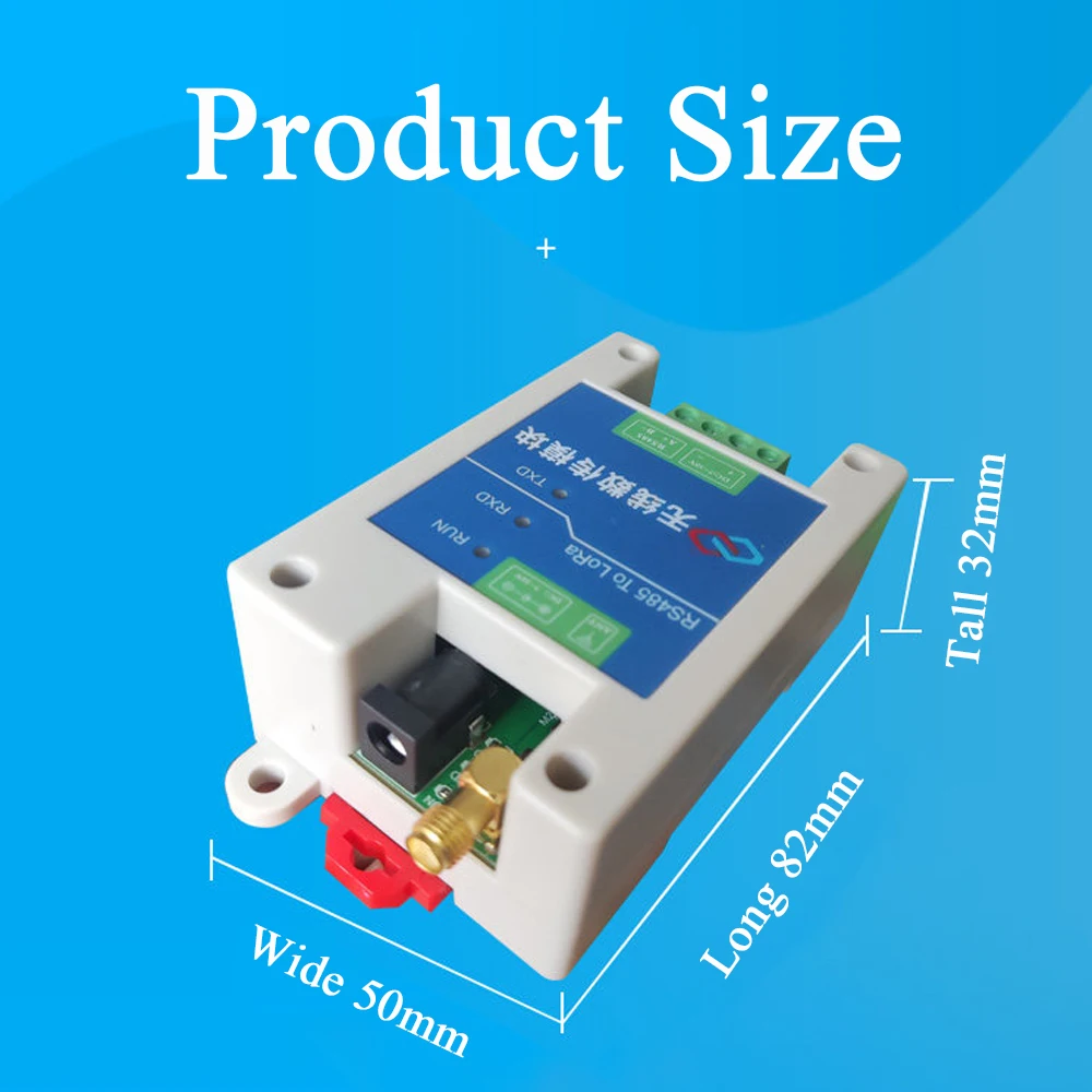 2pcs Lora Wireless Data Transmission Radio RS232 Data Transfer Repeater TTL Serial Receiver RS485 Communication Module