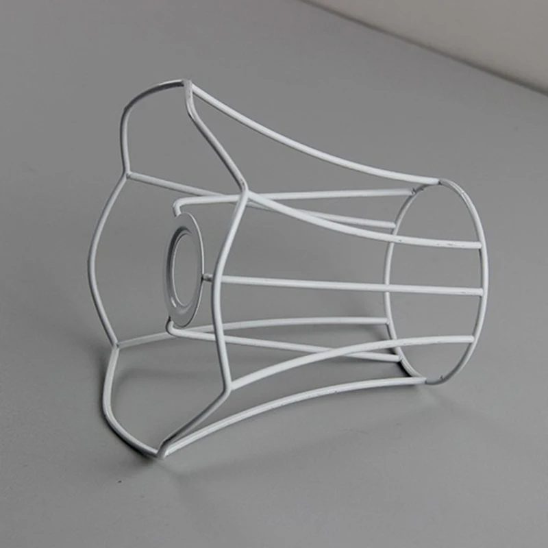 Size: 15cm x 9cm x 13.5cm (height), Iron lampshade frame, DIY Lampshades, E14 hole 3cm, Clip on