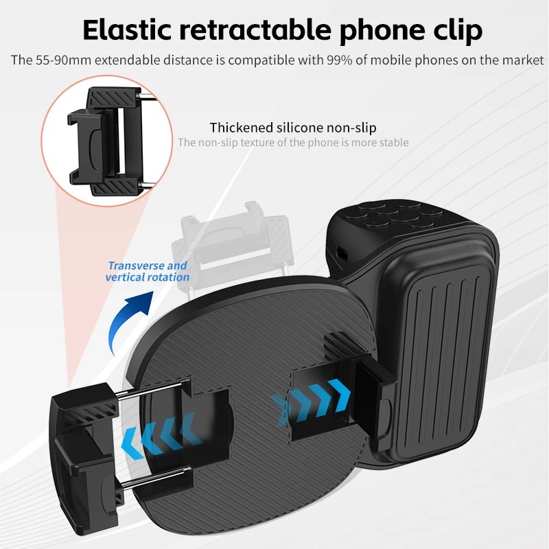 Portable Phone Holder Camera Auxiliary Handle with Fill Light Bluetooth Remote Control Focus anti shake for Live Photography