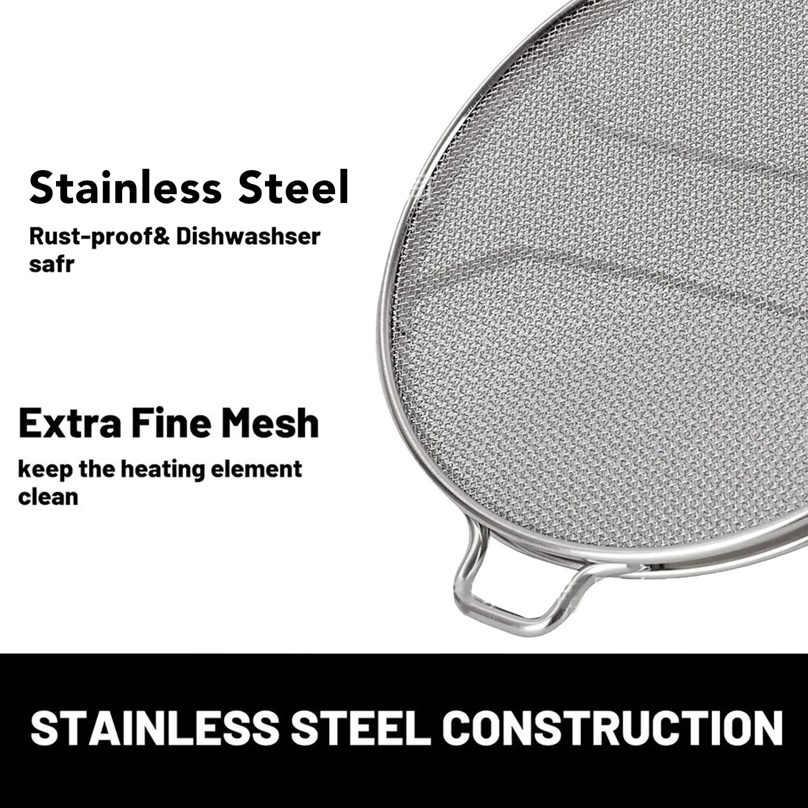 ملحقات لـ Ninja Foodi IG651 استبدال رش الفولاذ المقاوم للصدأ القابل للفصل لملحقات المقلاة Ninja Foodi IG651