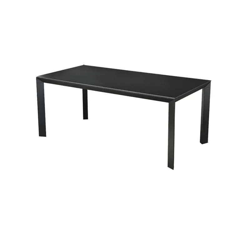 

Italian minimalist Deli Feng rock slab dining table meeting table rectangular modern simple light luxury home