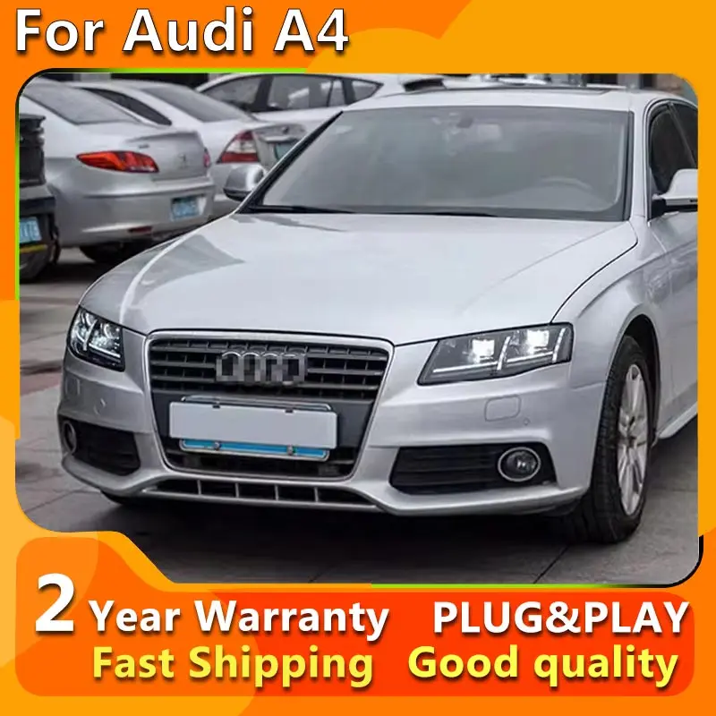 Car Lights for Audi A4 A4L B8 LED Headlight 2009-2012 B8 Head Lamp Drl Projector Lens Automotive Accessories