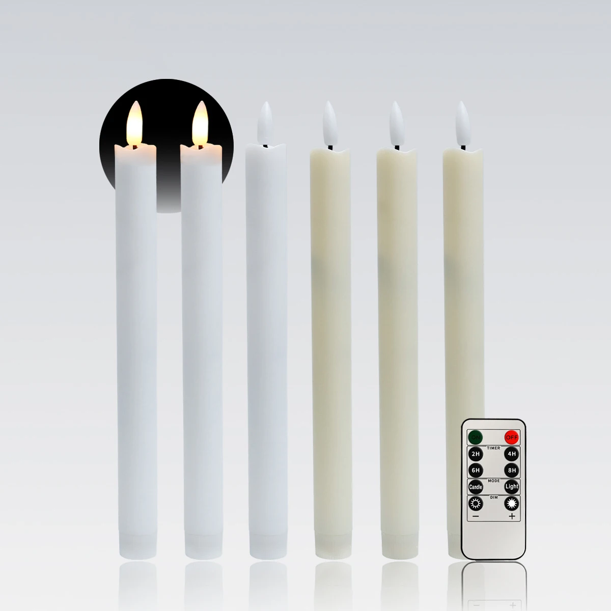 LED Candle Light Long Pole with Remote Control for Wedding Birthday Christmas Decoration Smoke-free Prop Led Candle