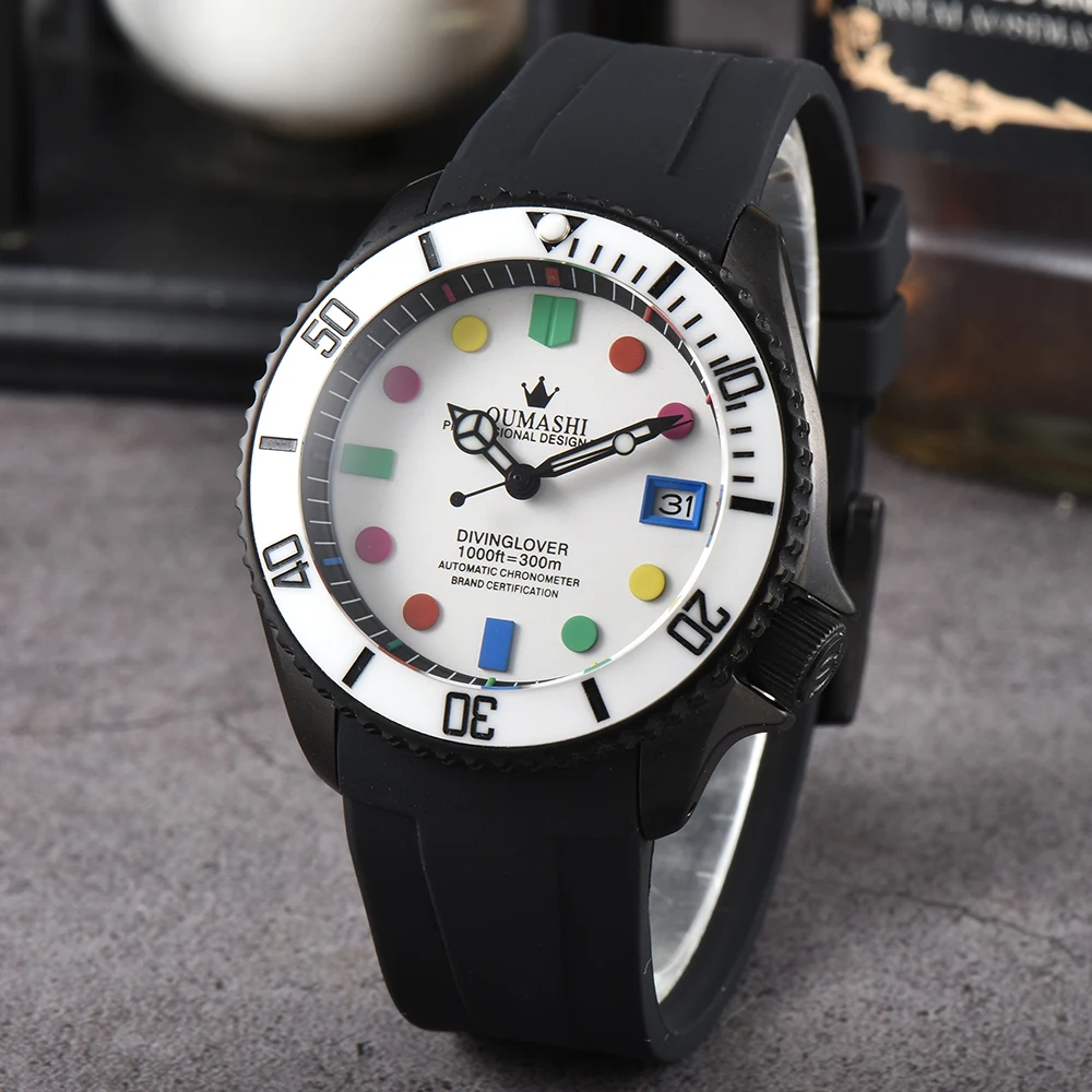 

NH35 Watch 41mm Watch case Luxury men's Watch sapphire glass for NH35 Automatic mechanical Movement Men's watch