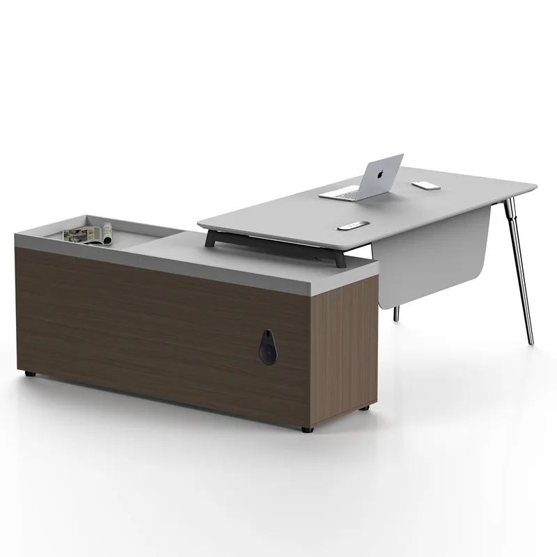 

Desk boss table simple modern president table office furniture Guangdong light luxury manager big class desk supervisor table
